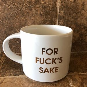 FOR FU€K'S SAKE GOLD METALLIC MUG